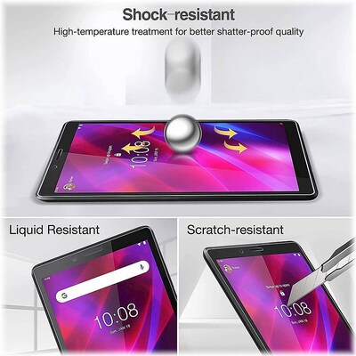 SaharaCase  ZeroDamage Ultra Strong Tempered Glass Screen Protector for Lenovo Tab M7 (3rd Gen), Clear (ZD-T00004)