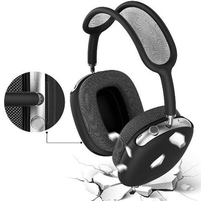 SaharaCase Liquid Silicone Cover Case for Apple AirPods Max, Black (HP00001)