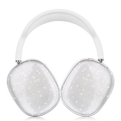 SaharaCase Hybrid Flex Case for Apple AirPods Max, Transparent Sparkle (HP00006)