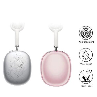 SaharaCase Hybrid Flex Case for Apple AirPods Max, Transparent Pink (HP00008)