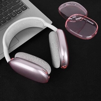 SaharaCase Hybrid Flex Case for Apple AirPods Max, Transparent Pink (HP00008)