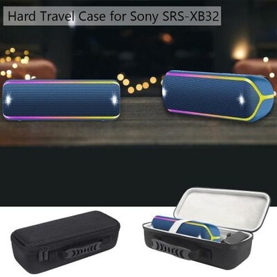 SaharaCase Travel Carry Case for Sony SRS-XB32 Bluetooth Speaker, Black (HP00040)