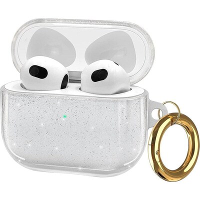 SaharaCase Sparkle Series Case for Apple AirPods 3 (3rd Generation), Clear (HP00090)