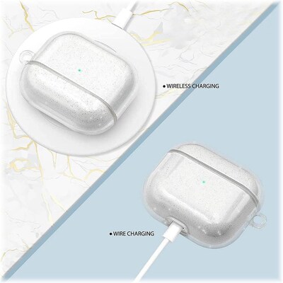 SaharaCase Sparkle Series Case for Apple AirPods 3 (3rd Generation), Clear (HP00090)
