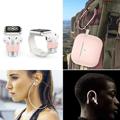 SaharaCase Silicone Accessories Kit for Apple AirPods 3 (3rd Generation), Pink (HP00099)