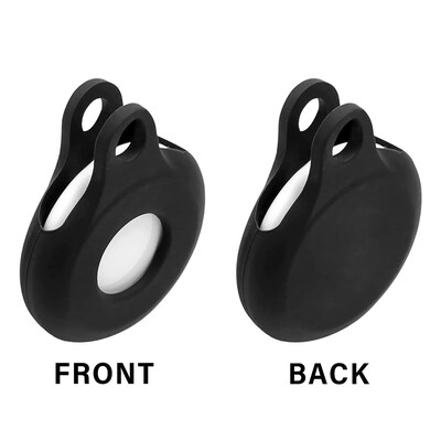 SaharaCase EasyClip Silicone Case for Apple AirTag, Black (AT00001)