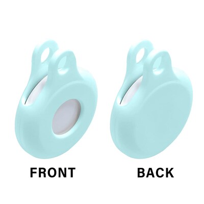 SaharaCase EasyClip Silicone Case for Apple AirTag, Glow Blue (AT00003)