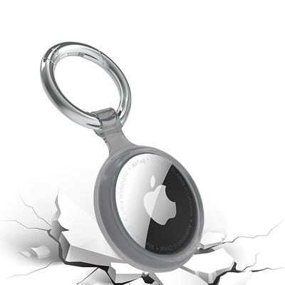 SaharaCase Hybrid Flex Case for Apple AirTag, Black (AT00007)