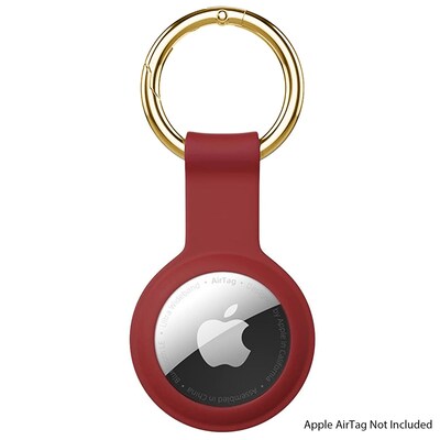 SaharaCase Liquid Silicone Case for Apple AirTag, Red (AT00015)