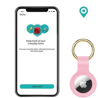 SaharaCase Liquid Silicone Case for Apple AirTag, Pink (AT00016)