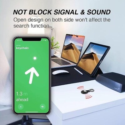 SaharaCase Hard Shell Case for Apple AirTag, Black (AT00021)