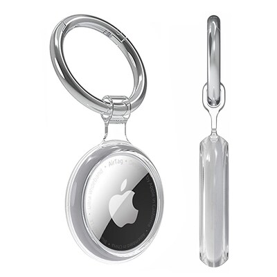 SaharaCase Hybrid Flex Case for Apple AirTag, Black/White/Blue/Red, 4/Pack (AT00023)