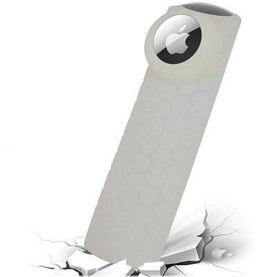 SaharaCase Amazon Fire TV Stick 4K (3rd Gen) Remote Silicone Case for Apple AirTag, Gray (AT00040)