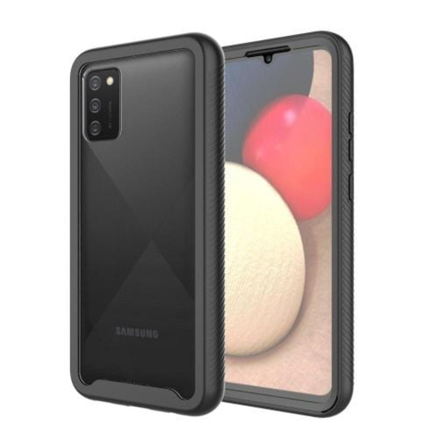 SaharaCase GRIP Series Case for Samsung Galaxy A02s, Black (CP00067)