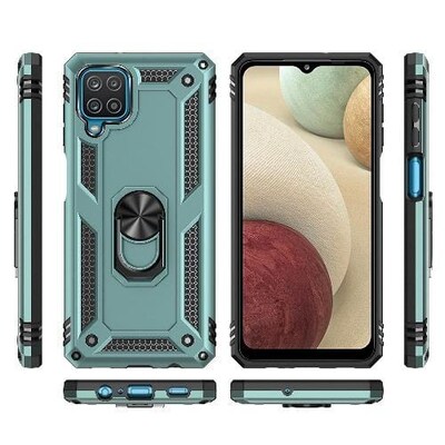 SaharaCase Military Kickstand Series Case for Samsung Galaxy A12, Green (CP00074)