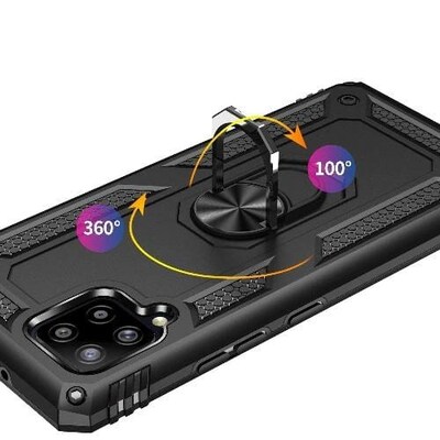 SaharaCase Military Kickstand Series Case for Samsung Galaxy A42 5G, Black (CP00086)