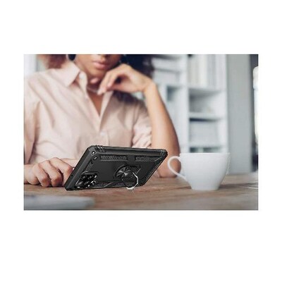 SaharaCase Military Kickstand Series Case for Samsung Galaxy A42 5G, Black (CP00086)