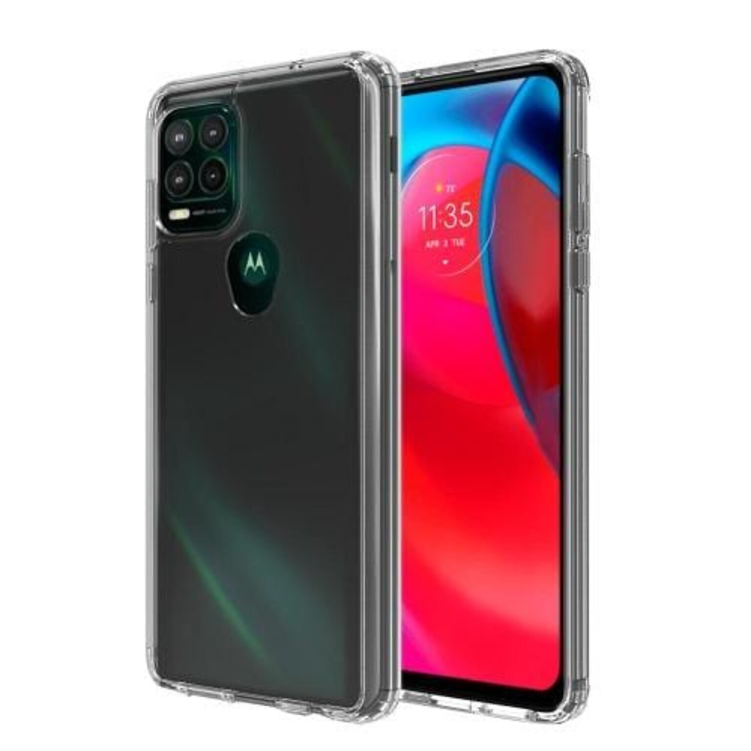 SaharaCase Hard Shell Series Case for Motorola G Stylus 5G, Clear (CP00087)