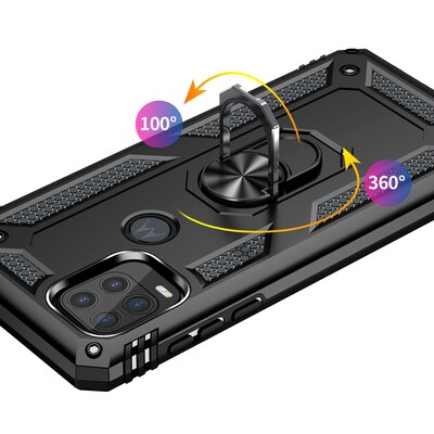 SaharaCase Military Kickstand Case for Motorola Moto G Stylus 5G, Black (CP00089)