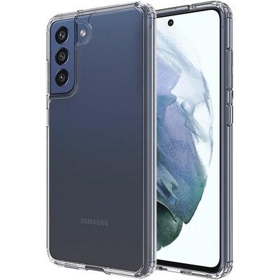 SaharaCase Hard Shell Series Case for Samsung Galaxy S21 FE 5G, Clear/Rose Gold (CP00092)