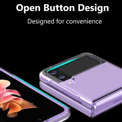 SaharaCase Hard Shell Series Case for Samsung Galaxy Z Flip3 5G, Clear (CP00098)