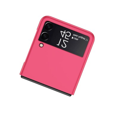 SaharaCase Hard Shell Silicone Case for Samsung Galaxy Z Flip3 5G, Red (CP00100)