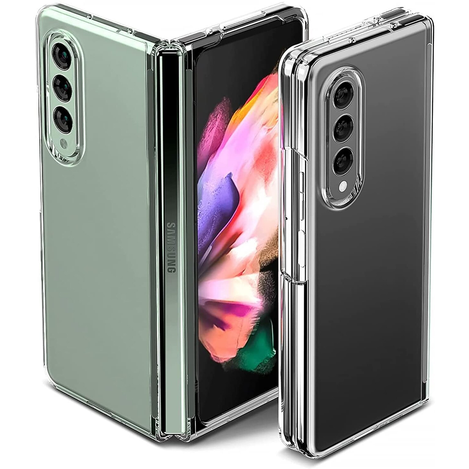 SaharaCase Hard Shell Series Case for Samsung Galaxy Z Fold3 5G, Clear (CP00106)