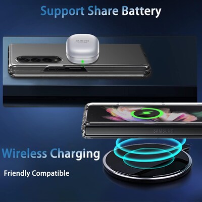 SaharaCase Hard Shell Series Case for Samsung Galaxy Z Fold3 5G, Clear (CP00106)