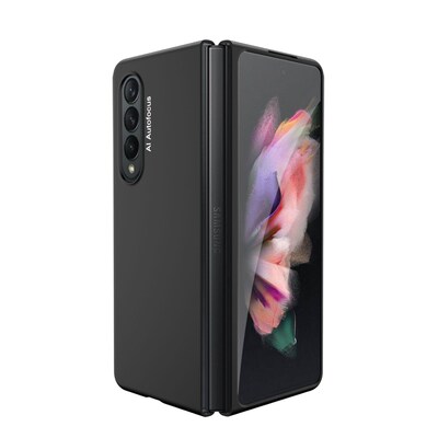 SaharaCase Hard Shell Silicone Case for Samsung Galaxy Z Fold3 5G, Black (CP00107)