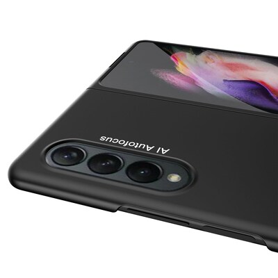 SaharaCase Hard Shell Silicone Case for Samsung Galaxy Z Fold3 5G, Black (CP00107)