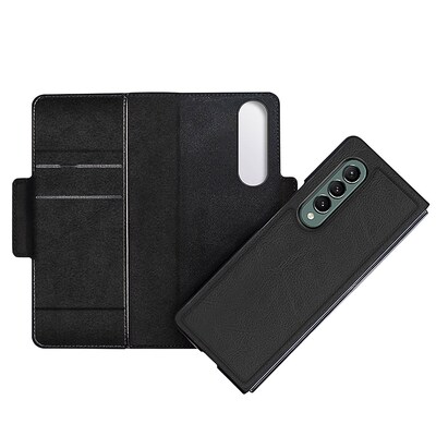 SaharaCase Leather Folio Wallet Case for Samsung Galaxy Z Fold3 5G, Black (CP00112)