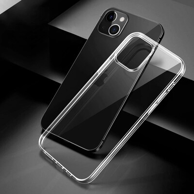 SaharaCase Hybrid-Flex Hard Shell Case for Apple iPhone 13 mini, Clear (CP00115)