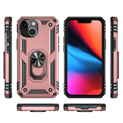 SaharaCase Kickstand with Belt Clip Case for Apple iPhone 13 Mini, Rose Gold (CP00118)