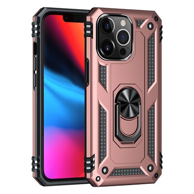 SaharaCase Kickstand with Belt Clip Case for Apple iPhone 13 Pro, Rose Gold (CP00146)