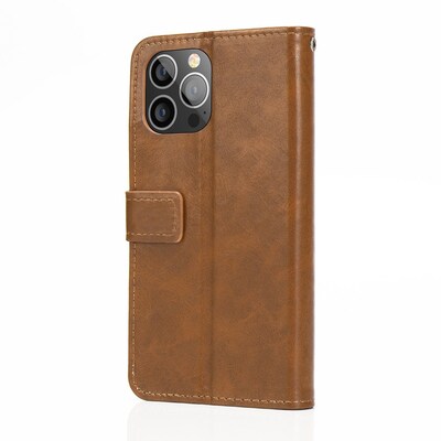 SaharaCase Folio Wallet Case for Apple iPhone 13 Pro, Brown (CP00154)