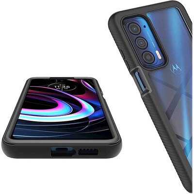 SaharaCase GRIP Series Case for Motorola Edge (2021), Black (CP00172)