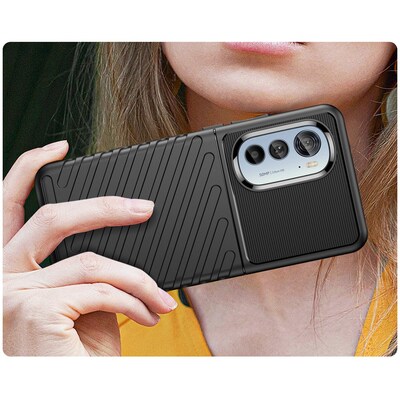 SaharaCase Black Series Case for Motorola Edge (2022), Black (CP00174)