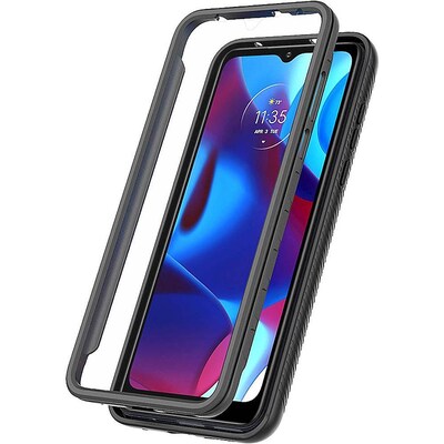 SaharaCase GRIP Series Case for Motorola Moto G Pure and G Power 2022, Black (CP00189)
