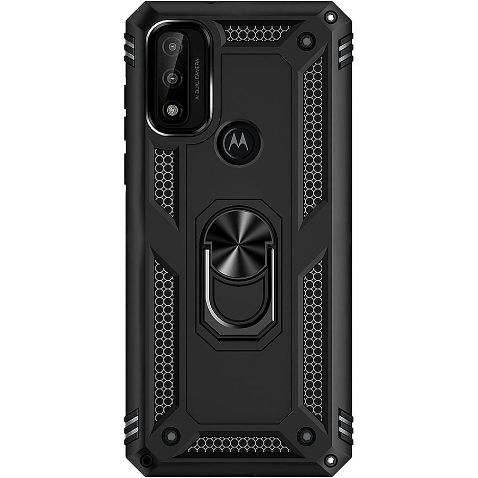 SaharaCase Military Kickstand Series Case for Motorola Moto G Pure and G Power 2022, Black (CP00190)