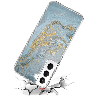 SaharaCase Marble Series Case for Samsung Galaxy S22 5G, Blue Marble (CP00201)
