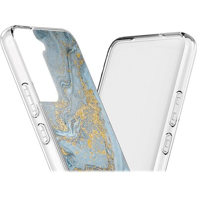 SaharaCase Marble Series Case for Samsung Galaxy S22+ 5G, Blue Marble (CP00208)