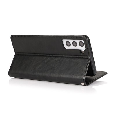 SaharaCase Folio Wallet Case for Samsung Galaxy S22+, Black (CP00211)