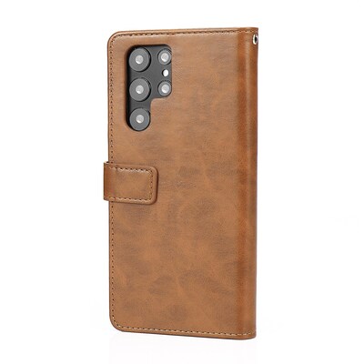 SaharaCase Folio Wallet Case for Samsung Galaxy S22 Ultra, Brown (CP00219)