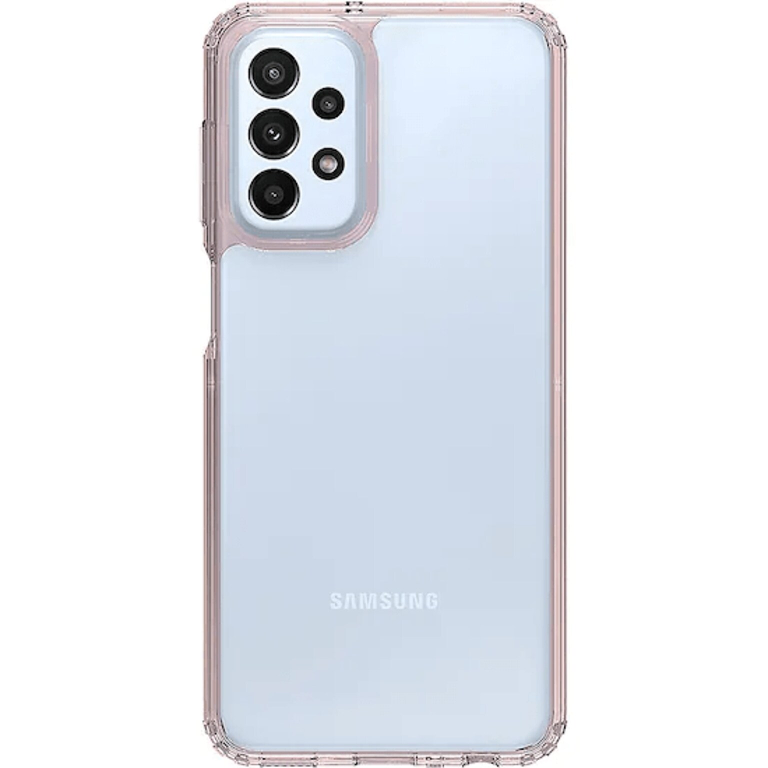 SaharaCase Hybrid-Flex Hard Shell Case for Samsung Galaxy A23 5G, Clear/Rose Gold (CP00226)
