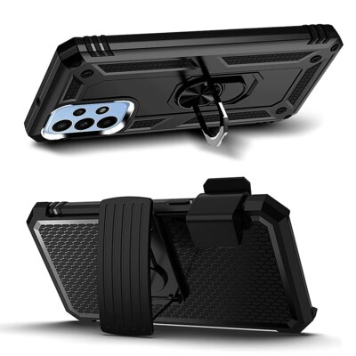 SaharaCase Military Kickstand Series Case for Samsung Galaxy A23 5G, Black (CP00228)