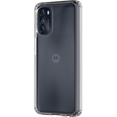 SaharaCase Hybrid-Flex Hard Shell Series Case for Motorola Moto G 5G (2022), Clear (CP00240)