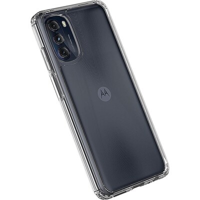 SaharaCase Hybrid-Flex Hard Shell Series Case for Motorola Moto G 5G (2022), Clear (CP00240)