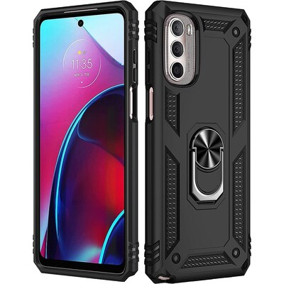 SaharaCase Military Kickstand Case for Motorola G Stylus 4G 2022, Black (CP00248)