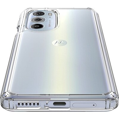 SaharaCase Hybrid-Flex Hard Shell Case for Motorola Edge+ 2022, Clear (CP00279)
