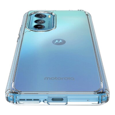SaharaCase Hybrid-Flex Hard Shell Series Case for Motorola Edge (2022), Clear (CP00376)